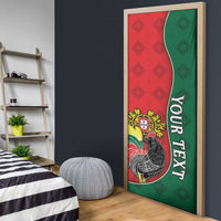 Personalized Portugal Door Cover Rooster With Coat Of Arms - Wonder Print Shop