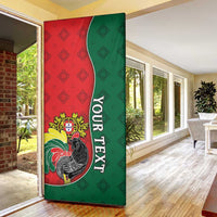 Personalized Portugal Door Cover Rooster With Coat Of Arms - Wonder Print Shop