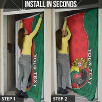 Personalized Portugal Door Cover Rooster With Coat Of Arms - Wonder Print Shop