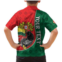 Personalized Portugal Family Matching Mermaid Dress and Hawaiian Shirt Rooster With Coat Of Arms - Wonder Print Shop
