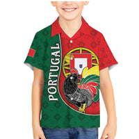 Personalized Portugal Family Matching Mermaid Dress and Hawaiian Shirt Rooster With Coat Of Arms - Wonder Print Shop