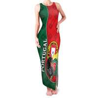 Personalized Portugal Family Matching Tank Maxi Dress and Hawaiian Shirt Rooster With Coat Of Arms - Wonder Print Shop