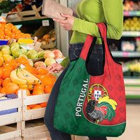 Portugal Grocery Bag Rooster With Coat Of Arms - Wonder Print Shop