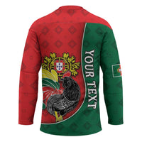 Personalized Portugal Hockey Jersey Rooster With Coat Of Arms - Wonder Print Shop