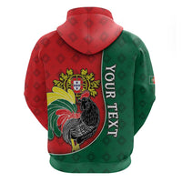 Personalized Portugal Hoodie Rooster With Coat Of Arms - Wonder Print Shop