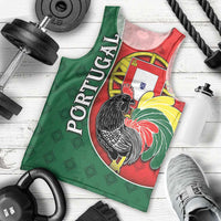 Personalized Portugal Men Tank Top Rooster With Coat Of Arms - Wonder Print Shop