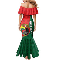 Personalized Portugal Mermaid Dress Rooster With Coat Of Arms - Wonder Print Shop