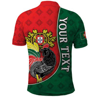 Personalized Portugal Polo Shirt Rooster With Coat Of Arms - Wonder Print Shop