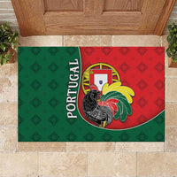 Portugal Rubber Doormat Rooster With Coat Of Arms - Wonder Print Shop