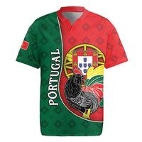 Personalized Portugal Rugby Jersey Rooster With Coat Of Arms - Wonder Print Shop