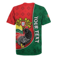 Personalized Portugal Rugby Jersey Rooster With Coat Of Arms - Wonder Print Shop