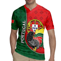 Personalized Portugal Rugby Jersey Rooster With Coat Of Arms - Wonder Print Shop