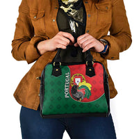 Portugal Shoulder Handbag Rooster With Coat Of Arms - Wonder Print Shop