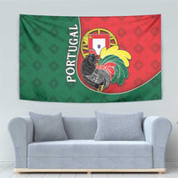 Portugal Tapestry Rooster With Coat Of Arms - Wonder Print Shop