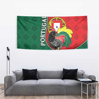 Portugal Tapestry Rooster With Coat Of Arms - Wonder Print Shop