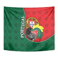 Portugal Tapestry Rooster With Coat Of Arms - Wonder Print Shop