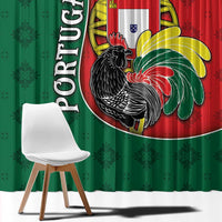 Portugal Window Curtain Rooster With Coat Of Arms - Wonder Print Shop