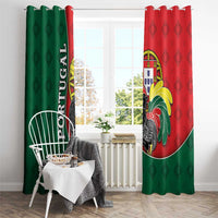 Portugal Window Curtain Rooster With Coat Of Arms - Wonder Print Shop