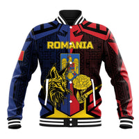 Personalized Romania Baseball Jacket The Eurasian Lynx With The Peony - Wonder Print Shop