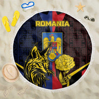 Romania Beach Blanket The Eurasian Lynx With The Peony - Wonder Print Shop