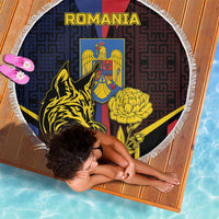 Romania Beach Blanket The Eurasian Lynx With The Peony - Wonder Print Shop