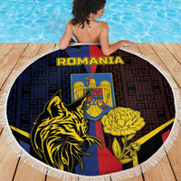 Romania Beach Blanket The Eurasian Lynx With The Peony - Wonder Print Shop