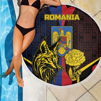 Romania Beach Blanket The Eurasian Lynx With The Peony - Wonder Print Shop