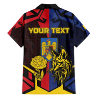 Personalized Romania Family Matching Off The Shoulder Long Sleeve Dress and Hawaiian Shirt The Eurasian Lynx With The Peony - Wonder Print Shop