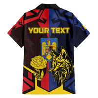 Personalized Romania Hawaiian Shirt The Eurasian Lynx With The Peony - Wonder Print Shop