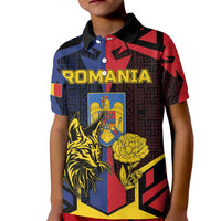 Personalized Romania Kid Polo Shirt The Eurasian Lynx With The Peony - Wonder Print Shop