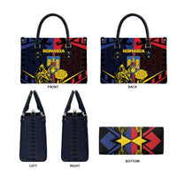 Romania Leather Bag The Eurasian Lynx With The Peony - Wonder Print Shop