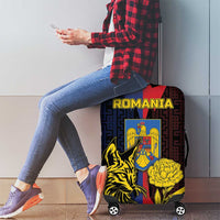 Romania Luggage Cover The Eurasian Lynx With The Peony - Wonder Print Shop