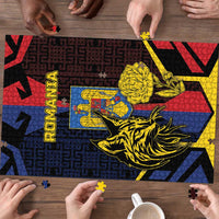 Romania Puzzle The Eurasian Lynx With The Peony - Wonder Print Shop