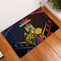 Romania Rubber Doormat The Eurasian Lynx With The Peony - Wonder Print Shop