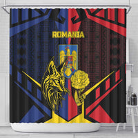 Romania Shower Curtain The Eurasian Lynx With The Peony - Wonder Print Shop