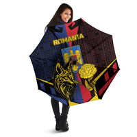 Romania Umbrella The Eurasian Lynx With The Peony - Wonder Print Shop