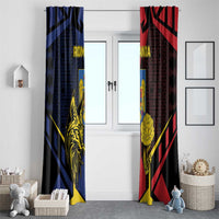 Romania Window Curtain The Eurasian Lynx With The Peony - Wonder Print Shop