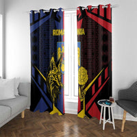 Romania Window Curtain The Eurasian Lynx With The Peony - Wonder Print Shop