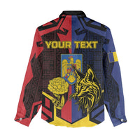 Personalized Romania Women Casual Shirt The Eurasian Lynx With The Peony - Wonder Print Shop