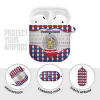 Netherlands Christmas AirPods Case Lion Symbol In Snow Globe - Wonder Print Shop