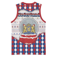 Netherlands Christmas Basketball Jersey Lion Symbol In Snow Globe - Wonder Print Shop