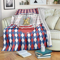 Netherlands Christmas Blanket Lion Symbol In Snow Globe - Wonder Print Shop