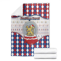 Netherlands Christmas Blanket Lion Symbol In Snow Globe - Wonder Print Shop