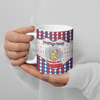 Netherlands Christmas Ceramic Mug Lion Symbol In Snow Globe - Wonder Print Shop