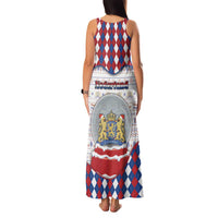 Netherlands Christmas Family Matching Tank Maxi Dress and Hawaiian Shirt Lion Symbol In Snow Globe - Wonder Print Shop