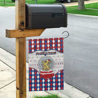 Netherlands Christmas Garden Flag Lion Symbol In Snow Globe - Wonder Print Shop