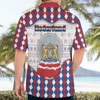 Netherlands Christmas Hawaiian Shirt Lion Symbol In Snow Globe - Wonder Print Shop