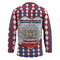 Netherlands Christmas Hockey Jersey Lion Symbol In Snow Globe - Wonder Print Shop
