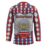 Netherlands Christmas Hockey Jersey Lion Symbol In Snow Globe - Wonder Print Shop