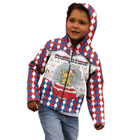 Netherlands Christmas Kid Hoodie Lion Symbol In Snow Globe - Wonder Print Shop